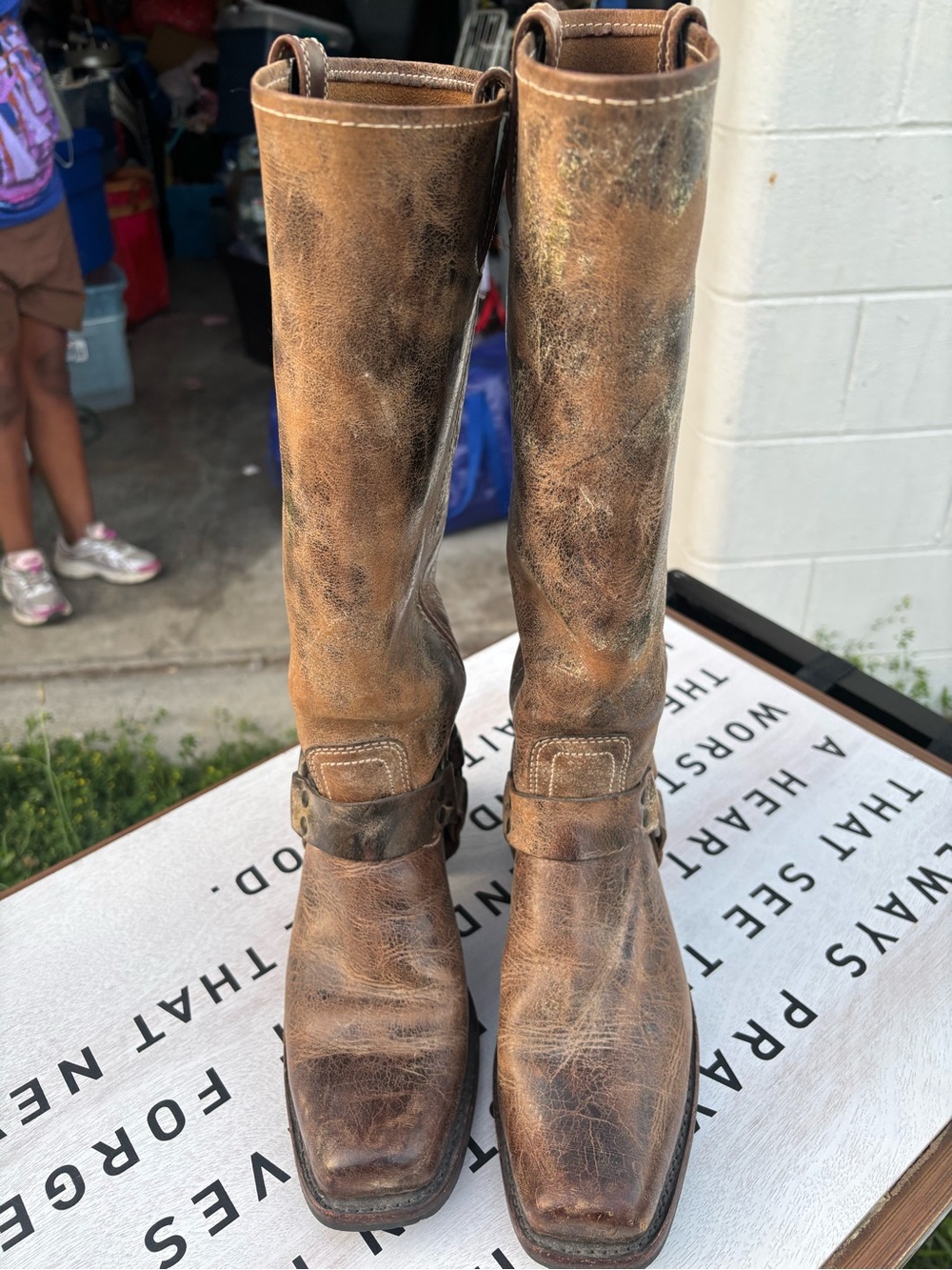 Frye brown leather boots